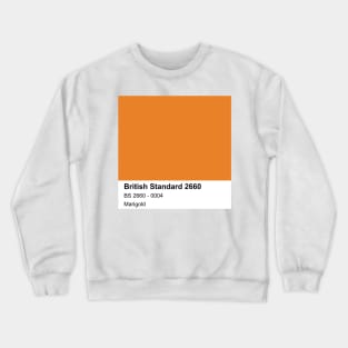 Marigold Yellow British Standard 0004 Colour Swatch Crewneck Sweatshirt